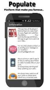 Populate : Make anything viral.. скриншот 2