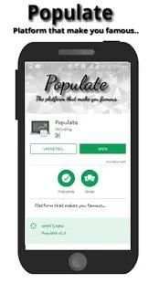 Populate : Make anything viral.. screenshot 1