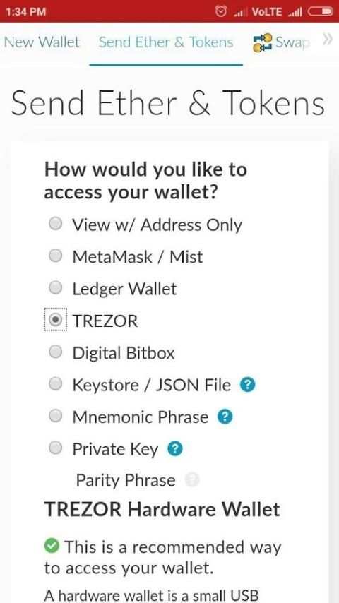 MyEtherWallet screenshot 2