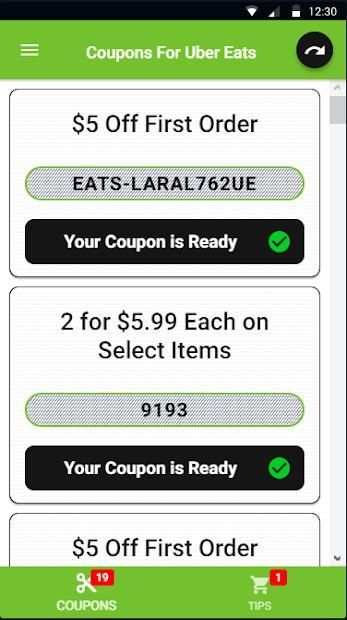 Coupons For Uber Eats: Local Food Delivery screenshot 4