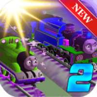 Racing Thomas train Friends