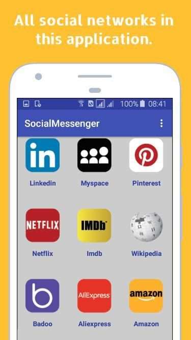 Messenger - All Social Network In One Application screenshot 3