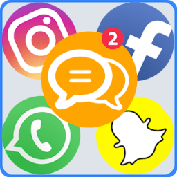 Messenger - All Social Network In One Application आइकन