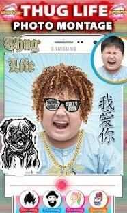 Thug Life Photo Montage स्क्रीनशॉट 1
