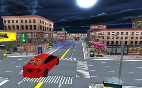 City Pizza Delivery Car Drive screenshot 1