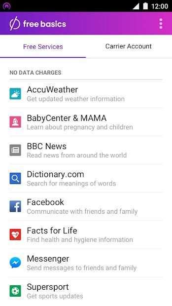 Free Basics by Facebook screenshot 4