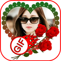 Rose Gif Photo Frame 2018 &amp; Animated Photo Maker icon
