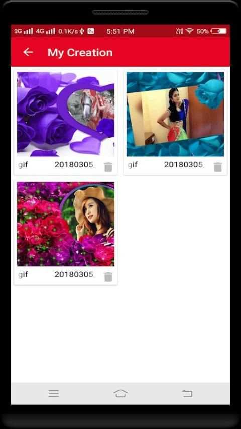Rose Gif Photo Frame 2018 & Animated Photo Maker screenshot 2
