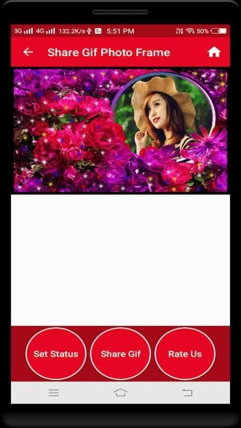 Rose Gif Photo Frame 2018 & Animated Photo Maker screenshot 1