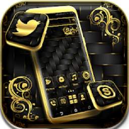 Gold Black Launcher Theme