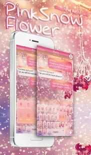 Pink Snow Tema Keyboard screenshot 8