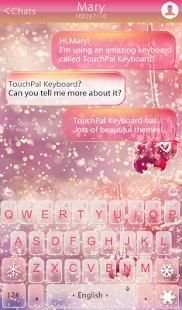 Pink Snow Tema Keyboard screenshot 7