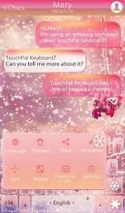 Pink Snow Tema Keyboard screenshot 6