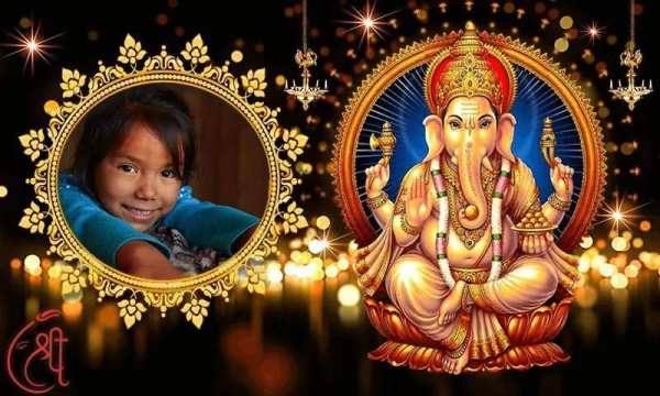 Ganpati Photo Frame स्क्रीनशॉट 1
