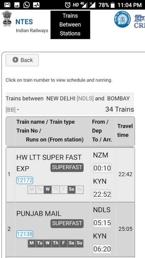 Live Train Status Enquiry Indian Railway on Map स्क्रीनशॉट 5