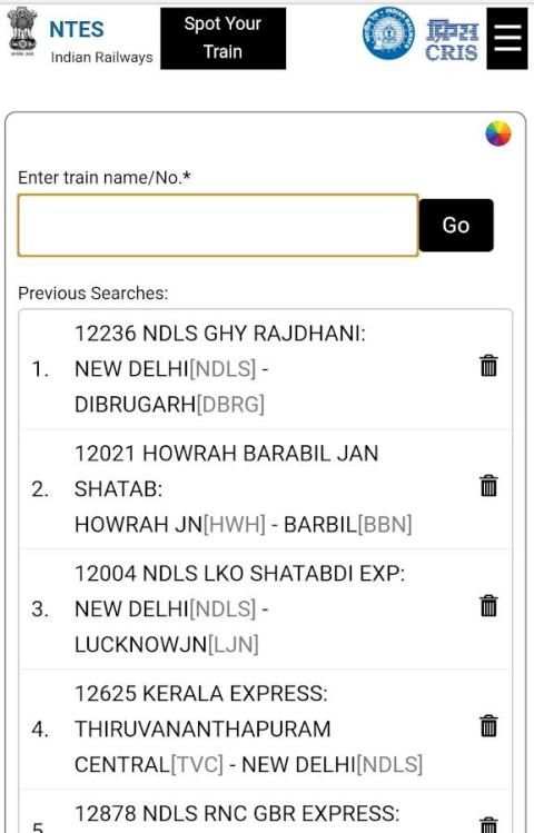 Live Train Status Enquiry Indian Railway on Map स्क्रीनशॉट 8