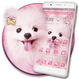 Pink Cute Puppy Theme 1.1.3