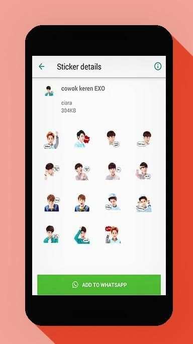 Stiker WA Cowok Ganteng Keren screenshot 5