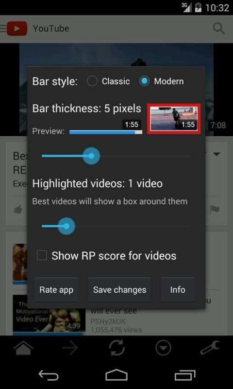Ratings for YouTube™ скриншот 11