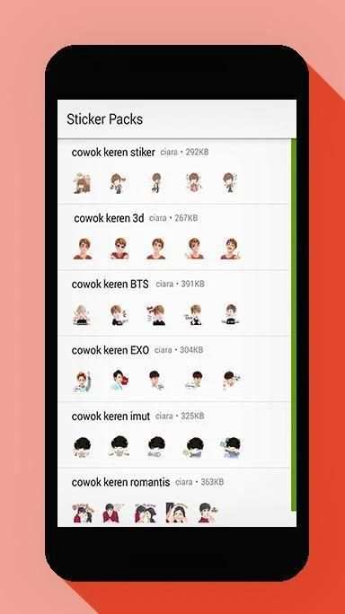 Stiker WA Cowok Ganteng Keren screenshot 3