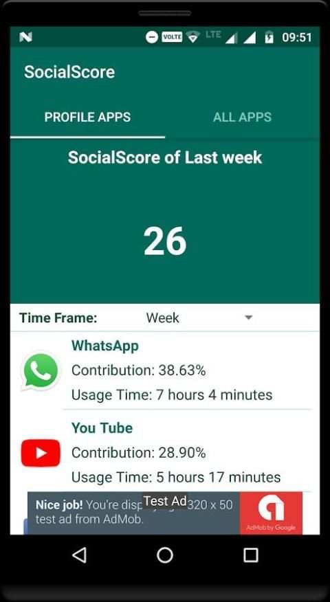 SocialScore - Know your social media usage score screenshot 4
