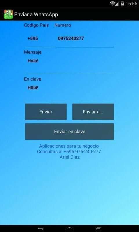 Enviar SMS a WhatsApp screenshot 1