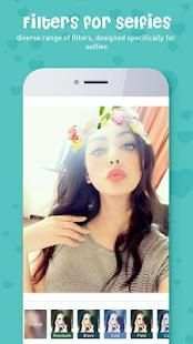 Sweet Camera, Face Filter, Selfie Editor, collage screenshot 3