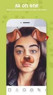 Sweet Camera, Face Filter, Selfie Editor, collage screenshot 2