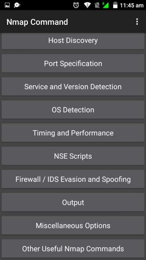 Nmap Command screenshot 1