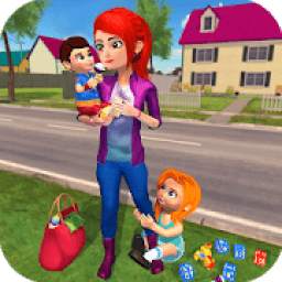 Happy Family Siblings Baby Care Nanny Mania Game