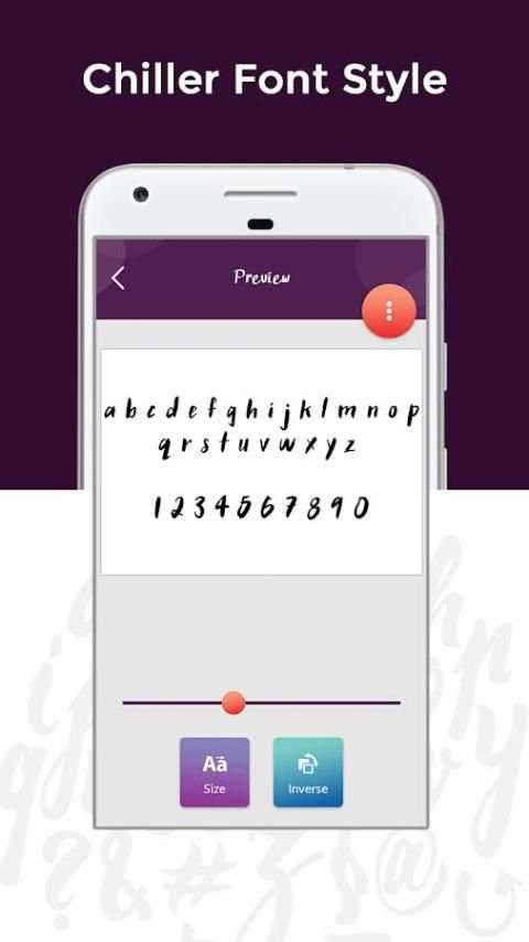 Chiller Fonts Free स्क्रीनशॉट 3