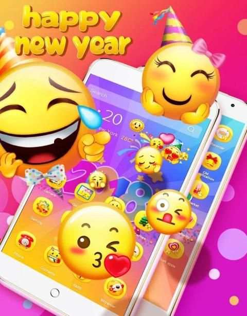 3D Emoji Theme - Lucky 2018 screenshot 4