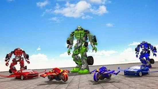 Moto Robot Transformation: Flying Car Robot Games स्क्रीनशॉट 8