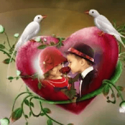 Love Birds Photo Frame Editor आइकन