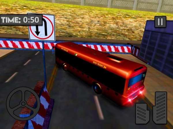 Free simulator bus parking driving - skill games screenshot 1