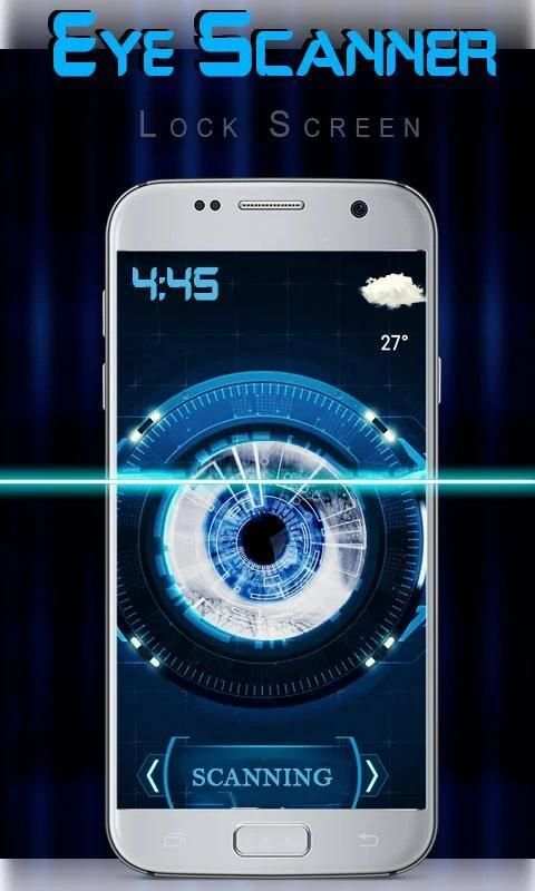 Eye Scanner Mobile Locker Prank screenshot 2