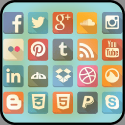 ikon All Social Network (Social Media Connection)