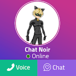 ikon Chat Messenger With Chat Noir