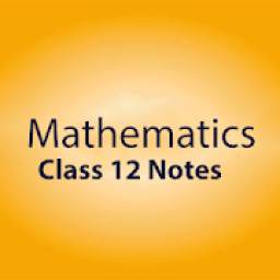 Class 12 Mathematics Notes