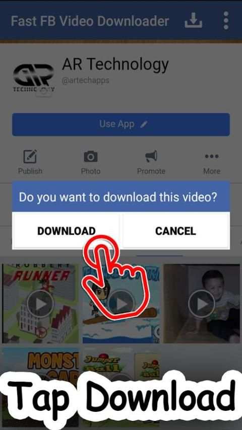 My Fast Facebook Video Download screenshot 1