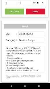 BMI Calculator & 5 Free Health Calculator Apps screenshot 4