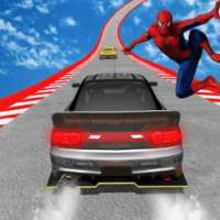 Superheroes Car Stunts Racing