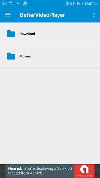 HD video player screenshot 1