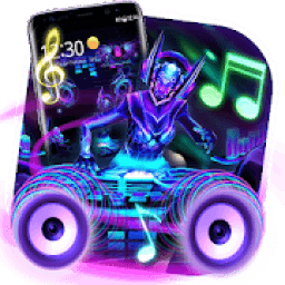 ikon 3D Neon DJ Music Launcher