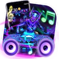 3D Neon DJ Music Launcher
