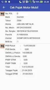Cek Pajak Motor & Mobil 3 تصوير الشاشة