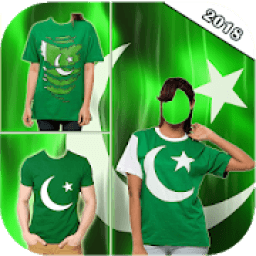 Pakistan Flag Shirt 14 August Photo Editor आइकन