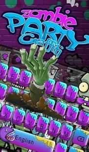 Zombie Graffiti Keyboard Theme screenshot 1