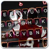 Live 3D Cool Red Soccer Player Keyboard Theme on 9Apps
