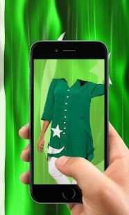 Pakistan Flag Shirt 14 August Photo Editor स्क्रीनशॉट 1